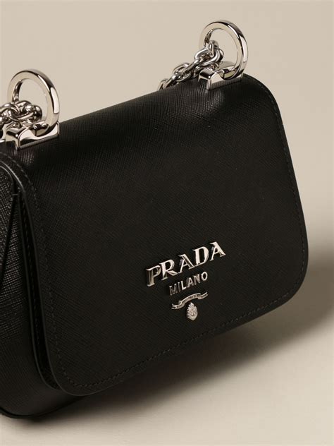 prada crossbody black leather|prada leather crossbody handbags.